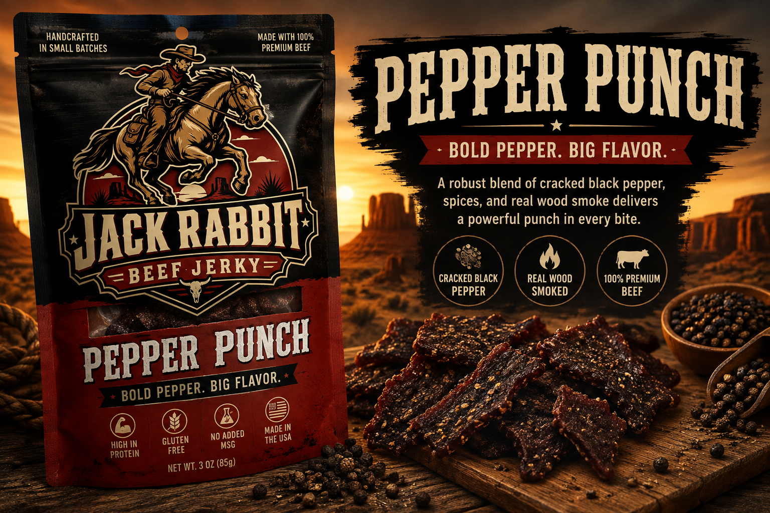 Pepper Punch beef jerky